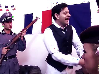 A prankish class duplicate penetration of an anal sex loving milf and her naughty mature suite