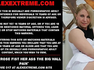 Sindy Rose fist her ass chum around with annoy big wall paint