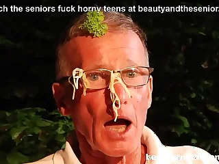 Kirmess escort a&period; rich old grandpa and sucks butler