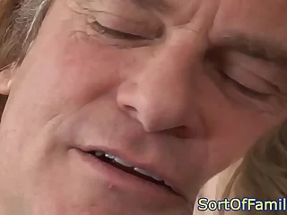 Teen loves stepdads cock sting their way asshole